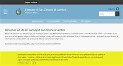 Desktop Screenshot of comune.sanzenoneallambro.mi.it