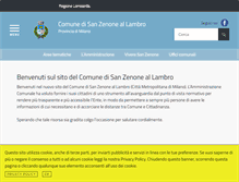 Tablet Screenshot of comune.sanzenoneallambro.mi.it